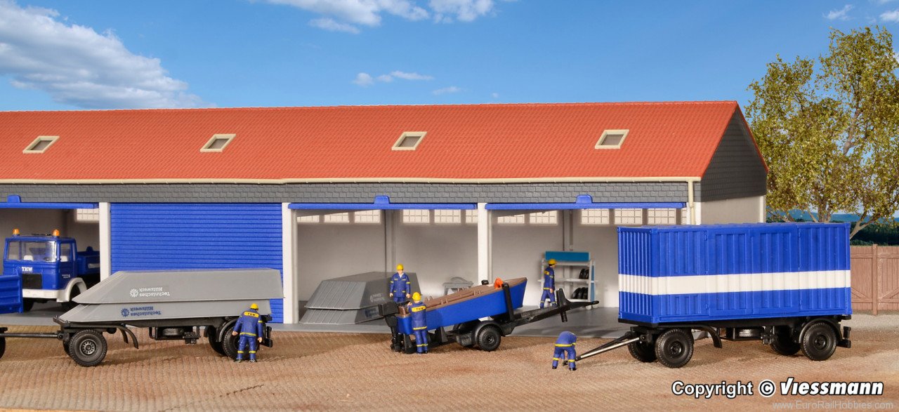 Kibri 18471 H0 THW trailer set water - oil