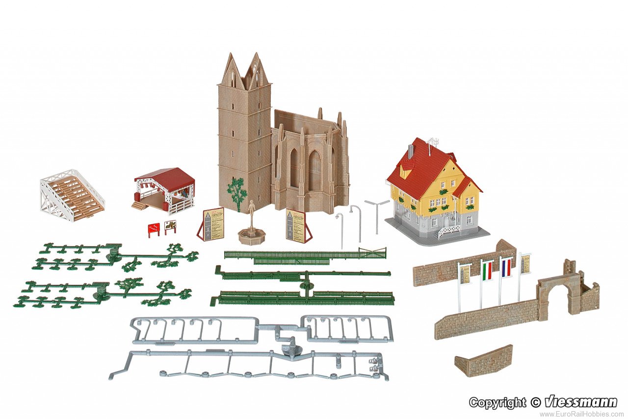 Kibri 36401 Z Church ruins with open air stage