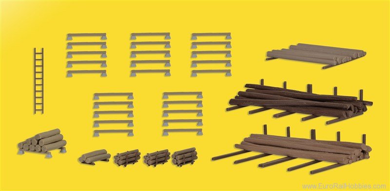 Kibri 38663 H0 Deco-Set round timber assortment