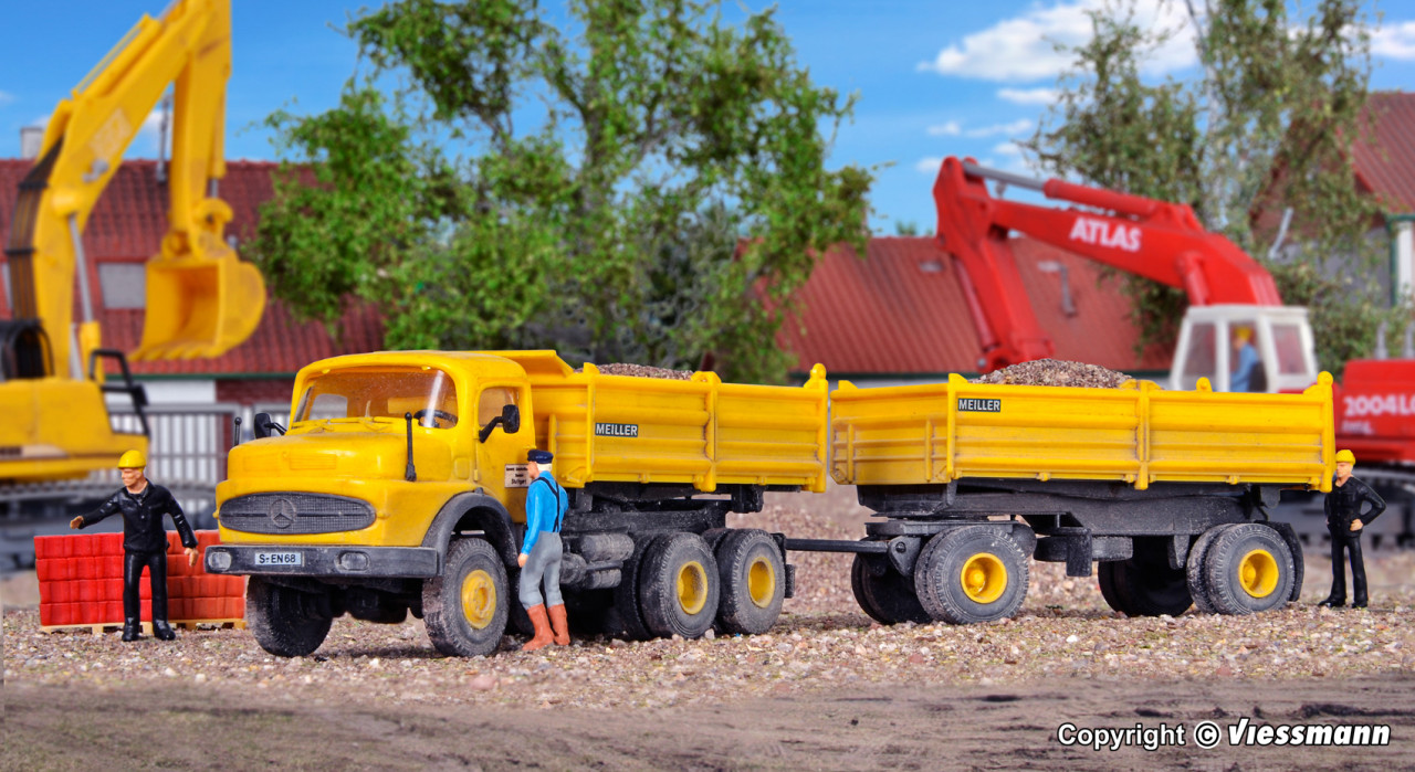 Kibri 14026 HO H0 MEILLER Tipper with trailer