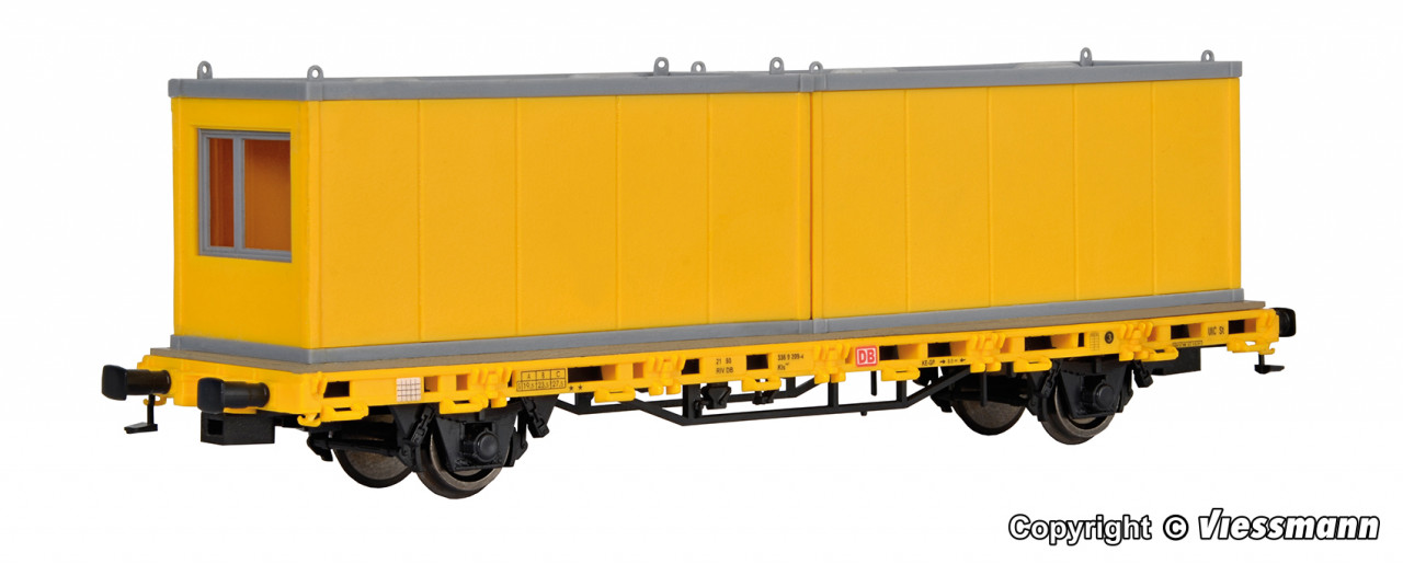 Kibri 26268 HO H0 Low side car with 2 container, track