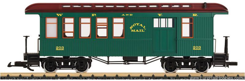 LGB 36816 WP&YR Combination Mail and Passenger COach