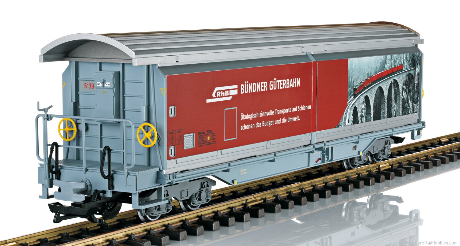 LGB 48573 LGB RhB Type Hai-tvz Sliding Wall Boxcar