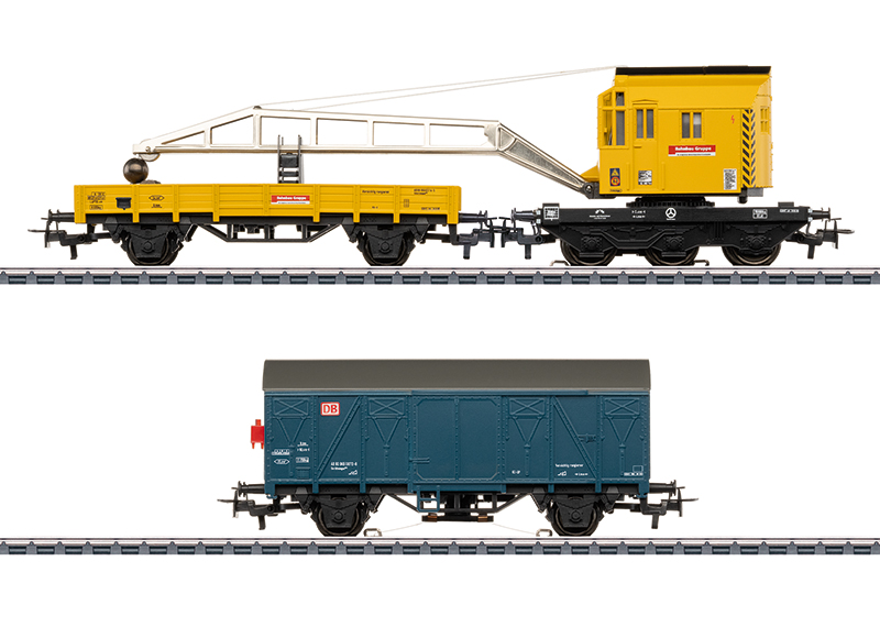 Märklin HOゲージ スライディングタープカー 47035 Marklin 46720 HO Marklin DB AG Crane Car Set, (1/2026