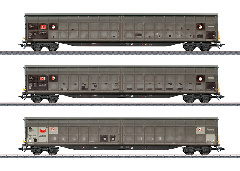 Marklin 48067 HO DB Cargo Type Habbins 354 3 Piece 'Weathered'