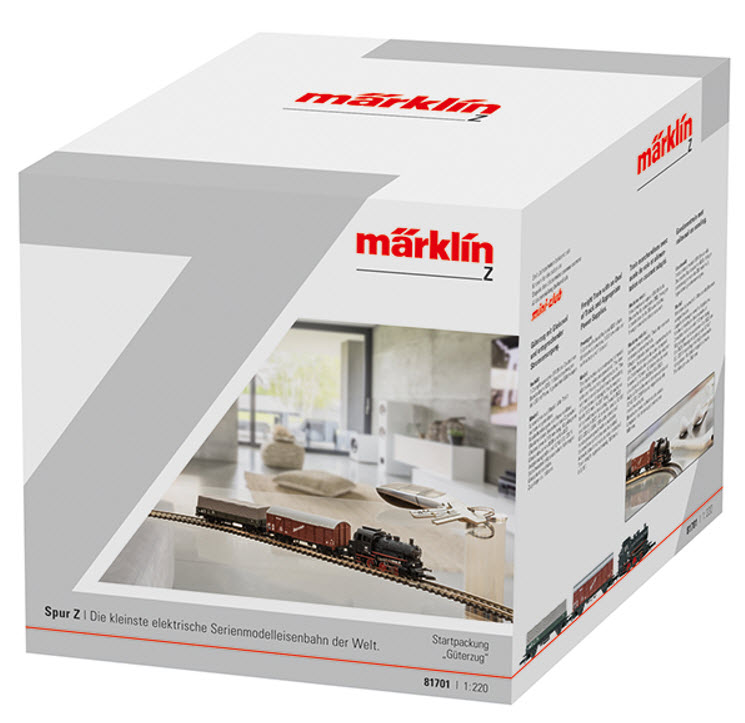 Marklin 81701 Z Starter Freight Train Set with an Oval
