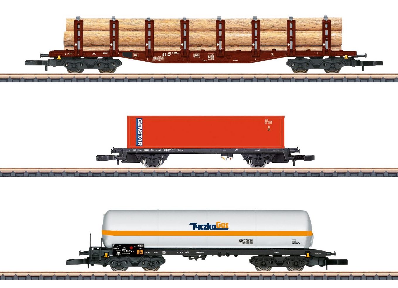 Marklin 82570 Z DRG Railroad Company Flat Car Set (Set of 3