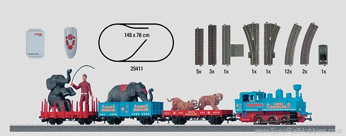 Marklin 29411 Circus Mondolino Starter Set 230V Version onl