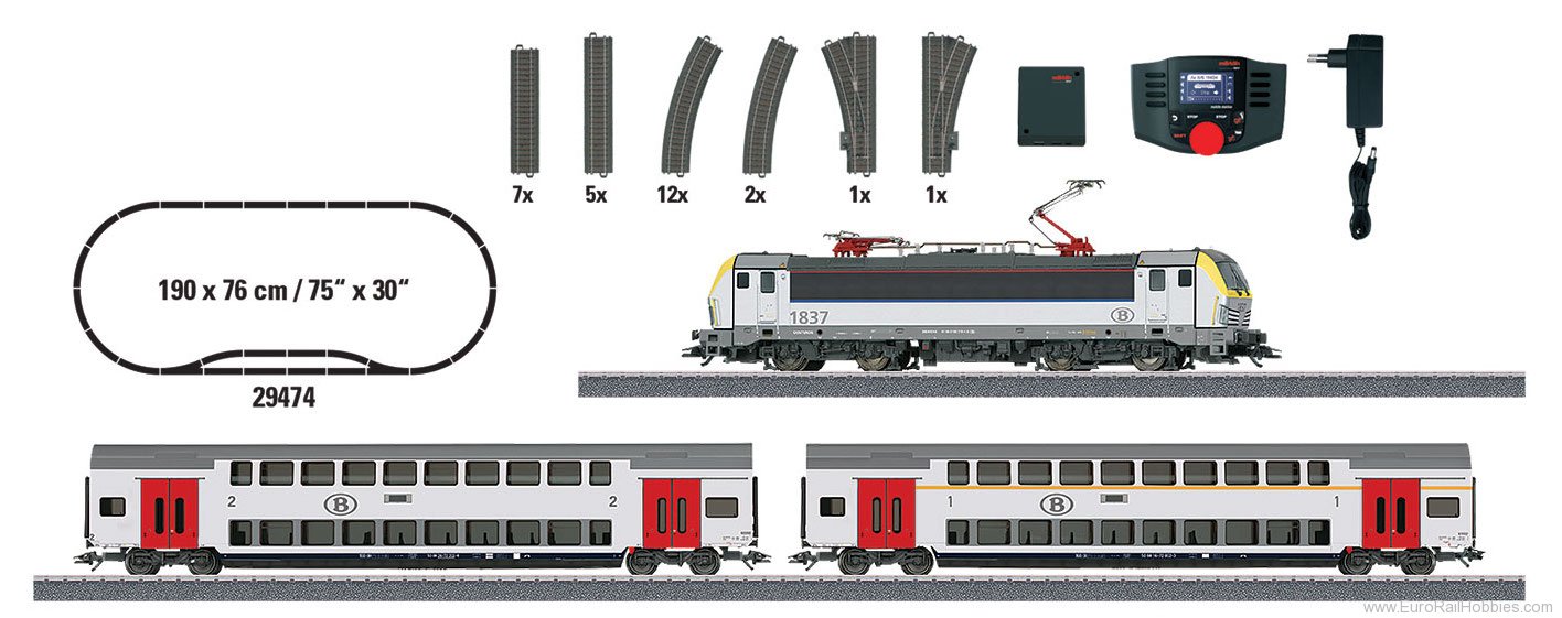 Marklin 29474 NMBC/SNCB ''''''''Passenger Train'''''''' Sta