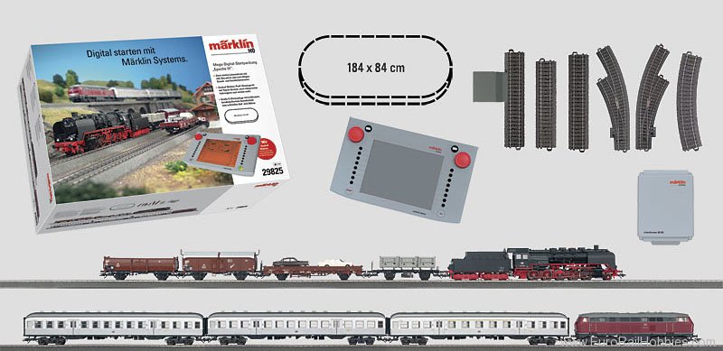 Marklin 29825 Digital Mega Starter Set with 2 Trains INCLUD
