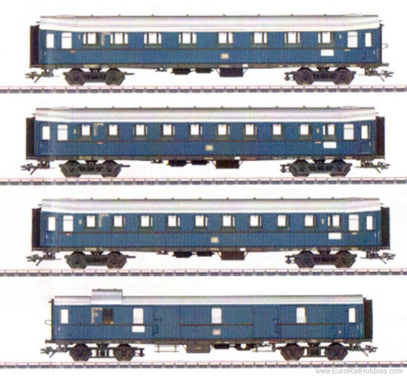 Marklin 42228 DB Express Passenger 4 Piece Coach Set in Ste