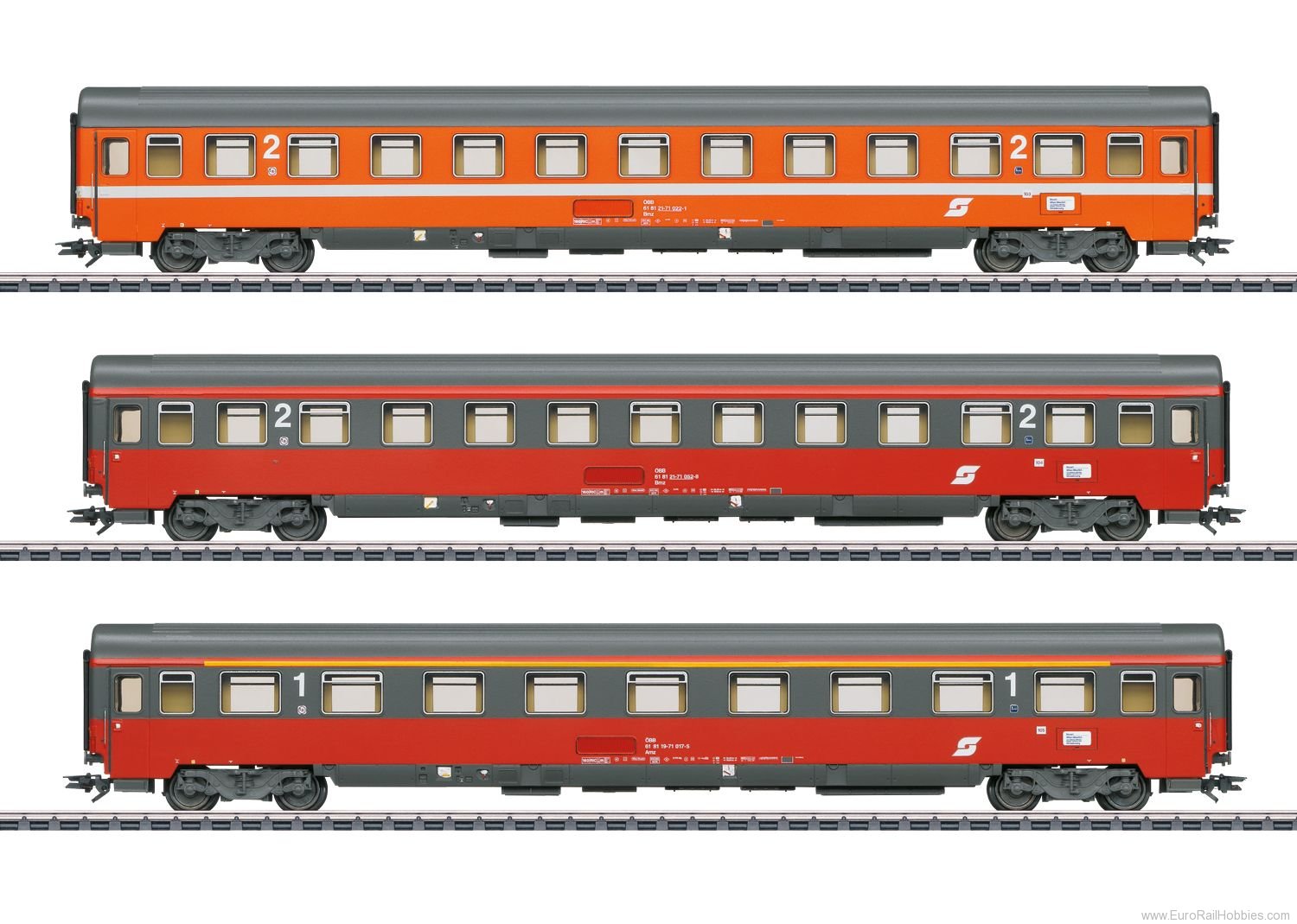Marklin 42894 HO FD Mozart Passenger Car Set 2 (Insider