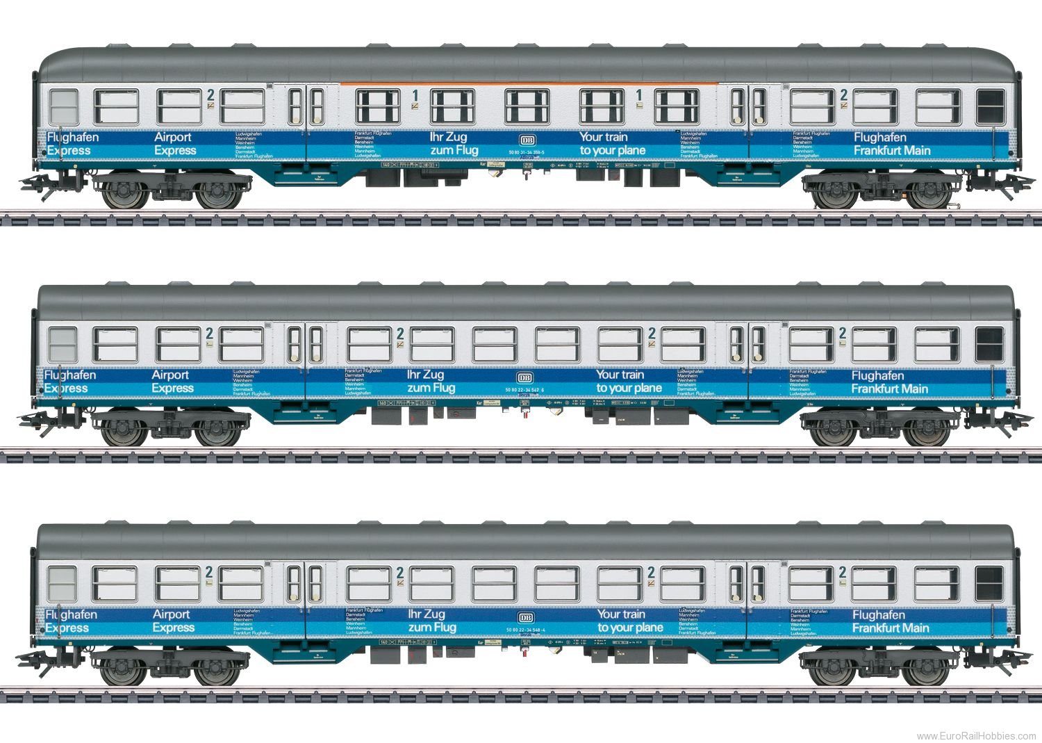 Marklin 43815 DB ''Airport Express'' Passenger Car Set  (MH