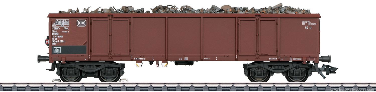 Marklin 46913 DB Type Eaos 106 Scrap Metal Freight Car with
