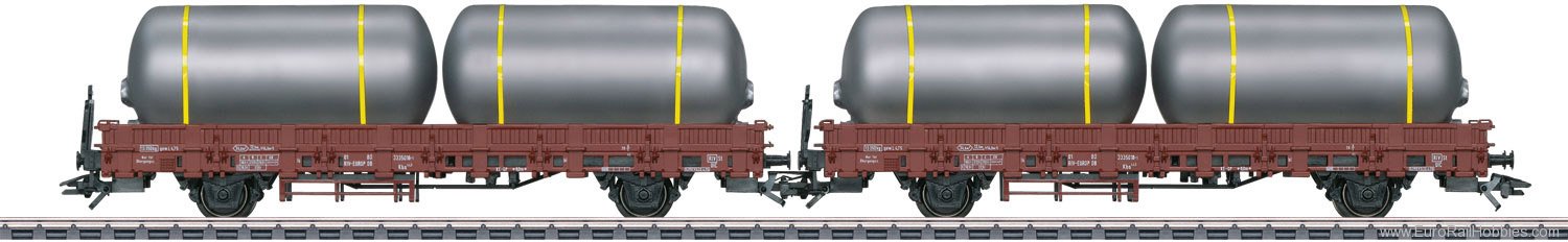 Marklin 46925 HO Set with 2 Type Kbs Stake Cars (Factory