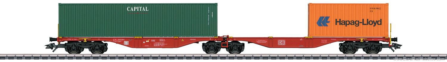 Marklin 47801 DB AG Type Sggrss 80 Double Container Transpo