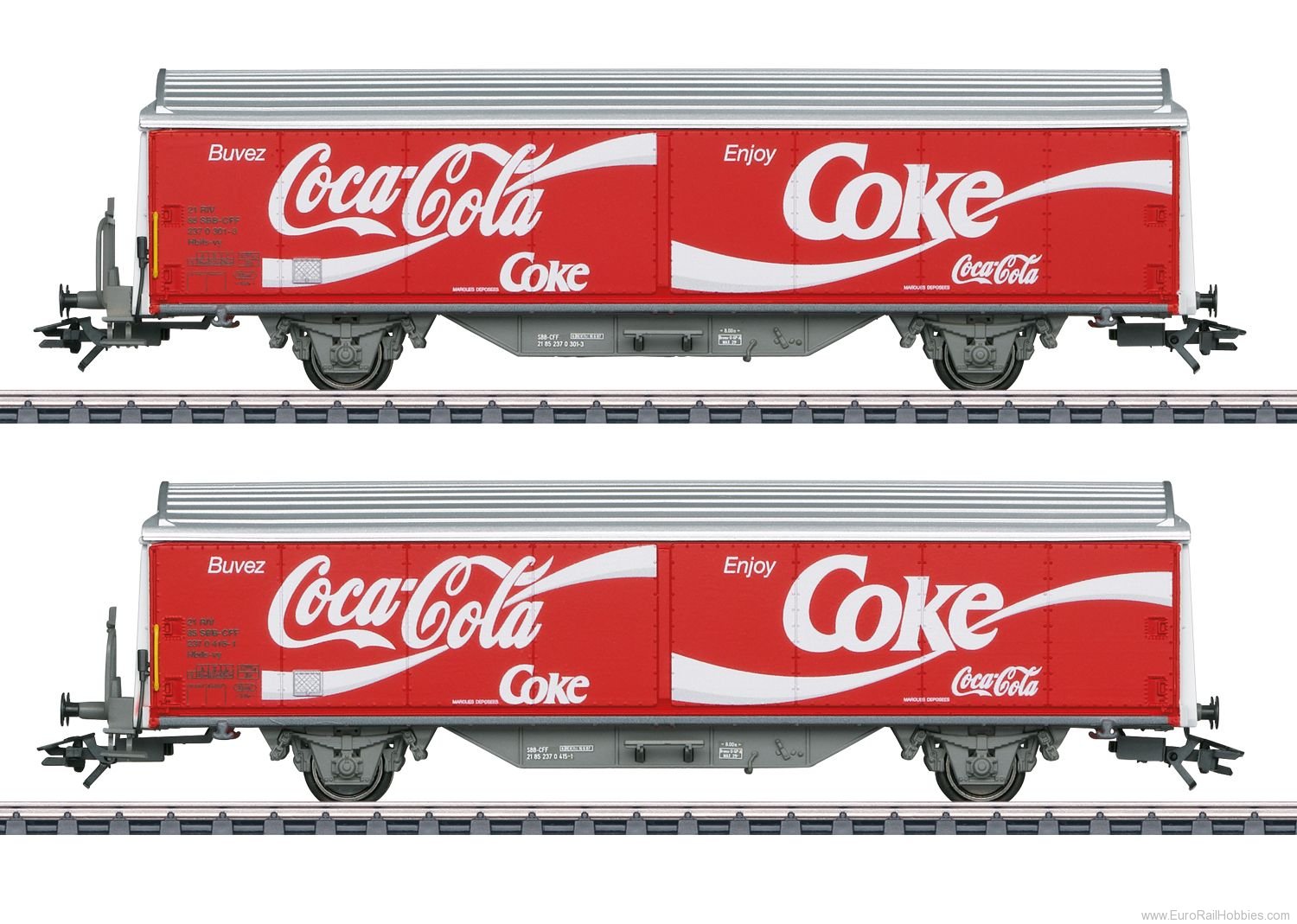 Marklin 48344 SBB Type Hbils-vy Sliding Wall Boxcar Set ''C