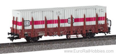 Marklin 48697 DB Stake Car type Kbs 443 w/DB Container Load