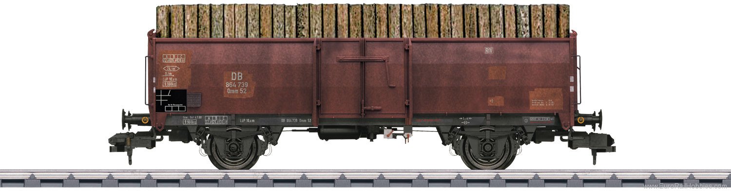 Marklin 58307 DB Type Omm 52 Gondola (Weathered w/Load) 