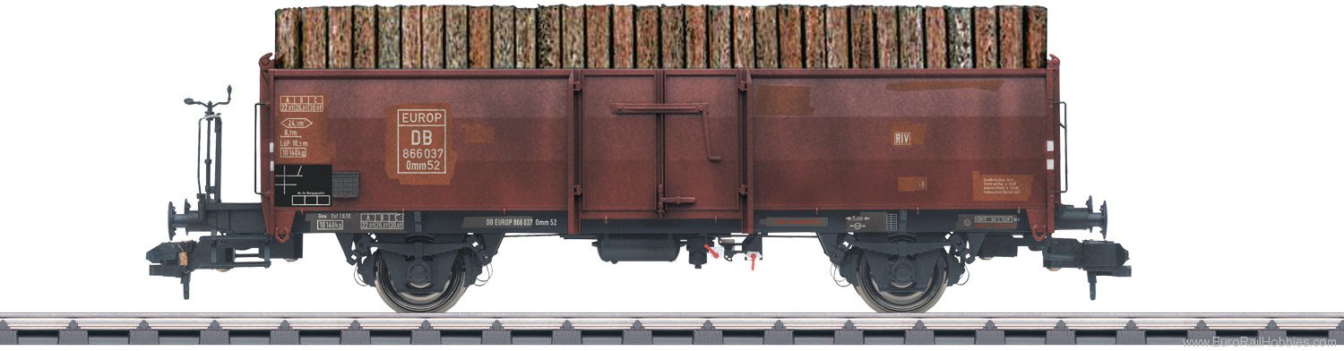 Marklin 58308 DB Type Omm 52 Gondola  (Weathered w/Load)   