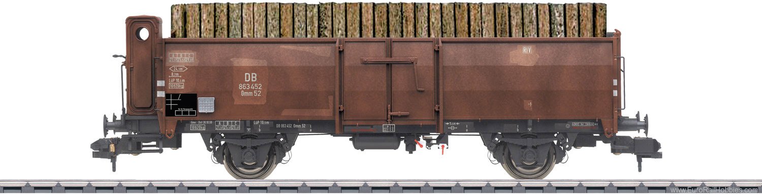 Marklin 58309 DB Type Omm 52 Gondola (Weathered w/Load)    