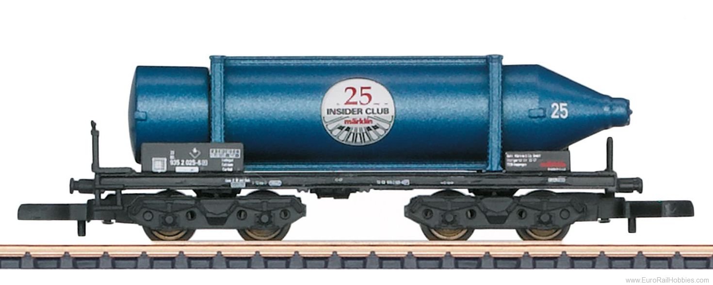 Marklin 82091 Z Gauge Carbide Container Car 25 Years of Ins