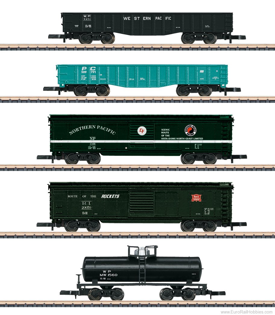 Marklin 82498 US 5 Piece Freight Car Set