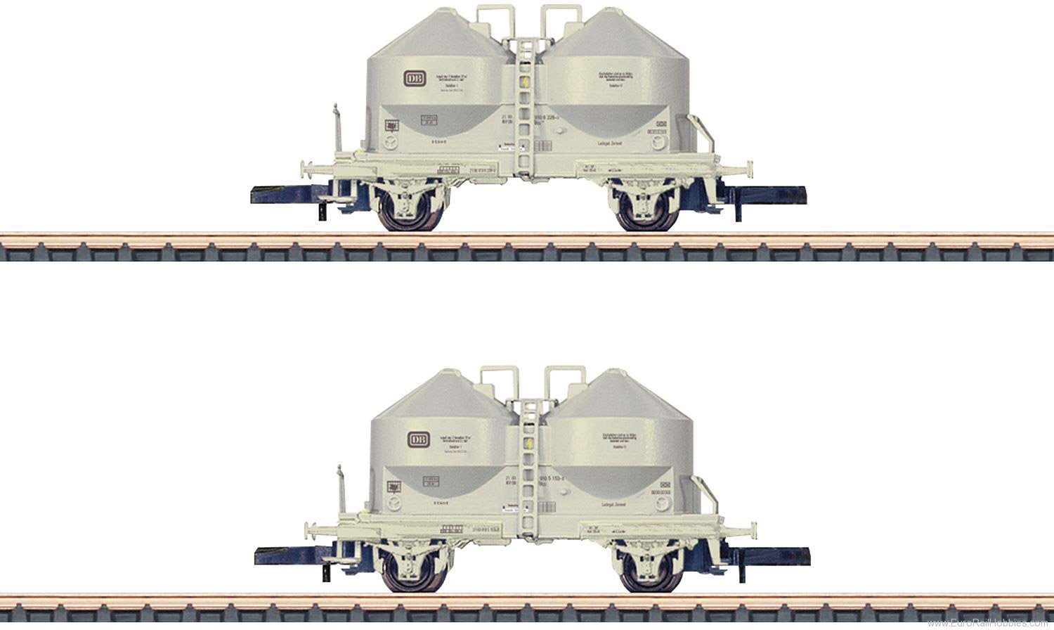 Marklin 86665 DB UCS 908 Powdered Freight Silo Car Set