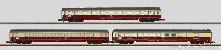 Marklin 87281 3 Piece Intercity IC Car Set, 1st Class (Fact