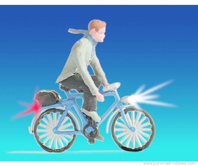 Noch 17572 Cyclist, bicycle equipped with headlight and 