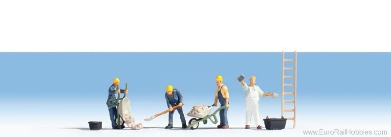 Noch 36055 Bricklayers, 4 figures + accessories