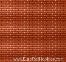 Noch 55005 Brick Wall, Red, 30 x 18 cm Scale 1:100