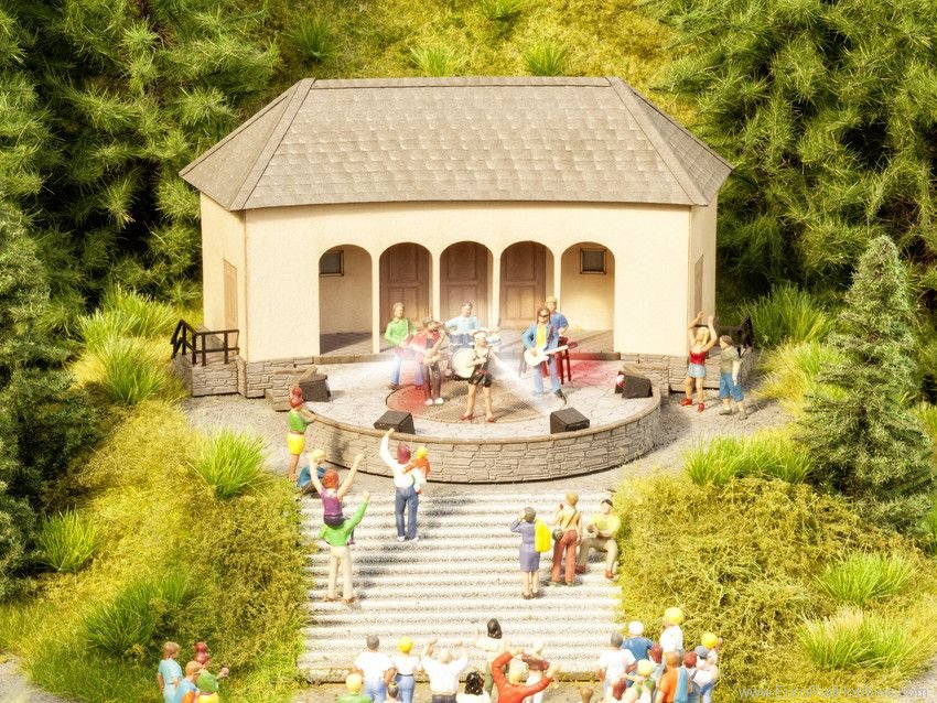 Noch 66825 Open-Air Stage with micro-sound Rock Band and