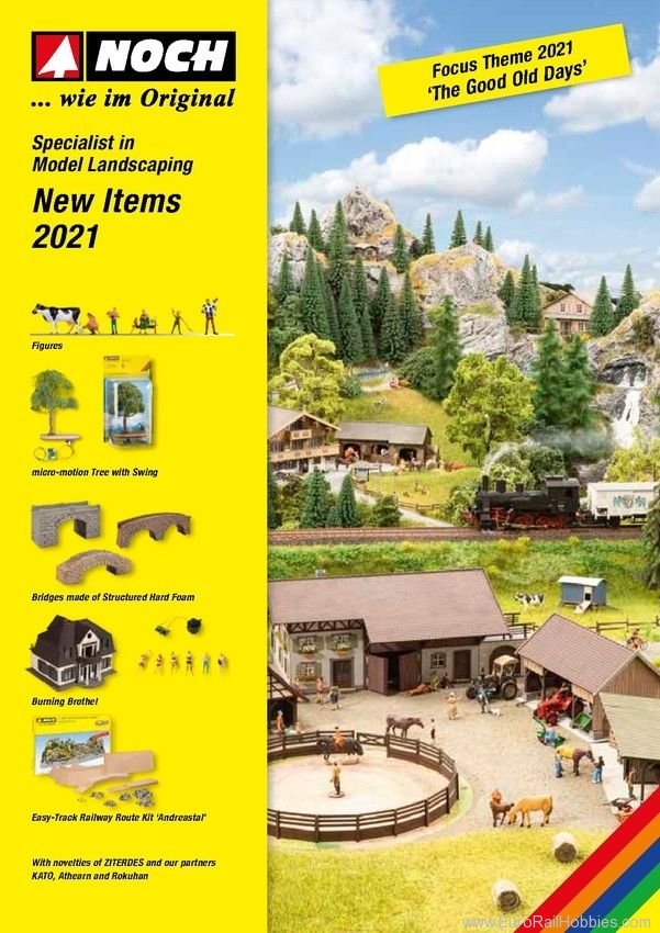 Noch 71627 NOCH New Items Leaflet 2021 English