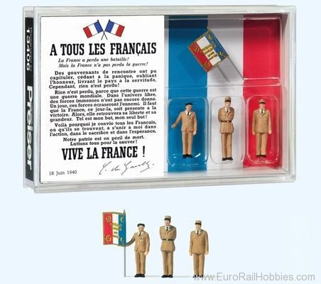 Preiser 13406 80th anniversary ''Charles de Gaulle''s appea
