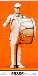 Preiser 64355 Musician w/Bass Drum - 1/35 Scale