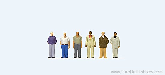 Preiser 74014 Standing men. Carefully hand painted