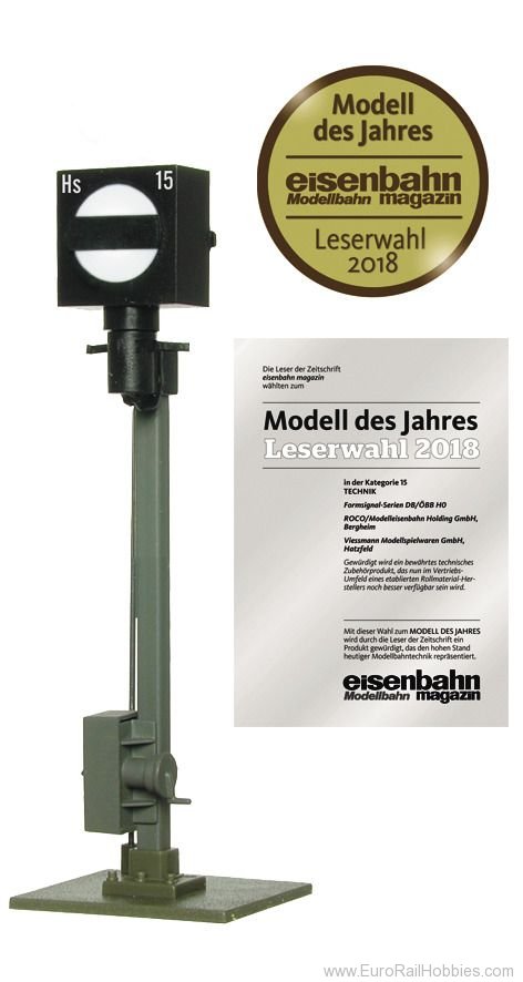 Roco 40610 H0 Semaphore stop signal with ground socket 
