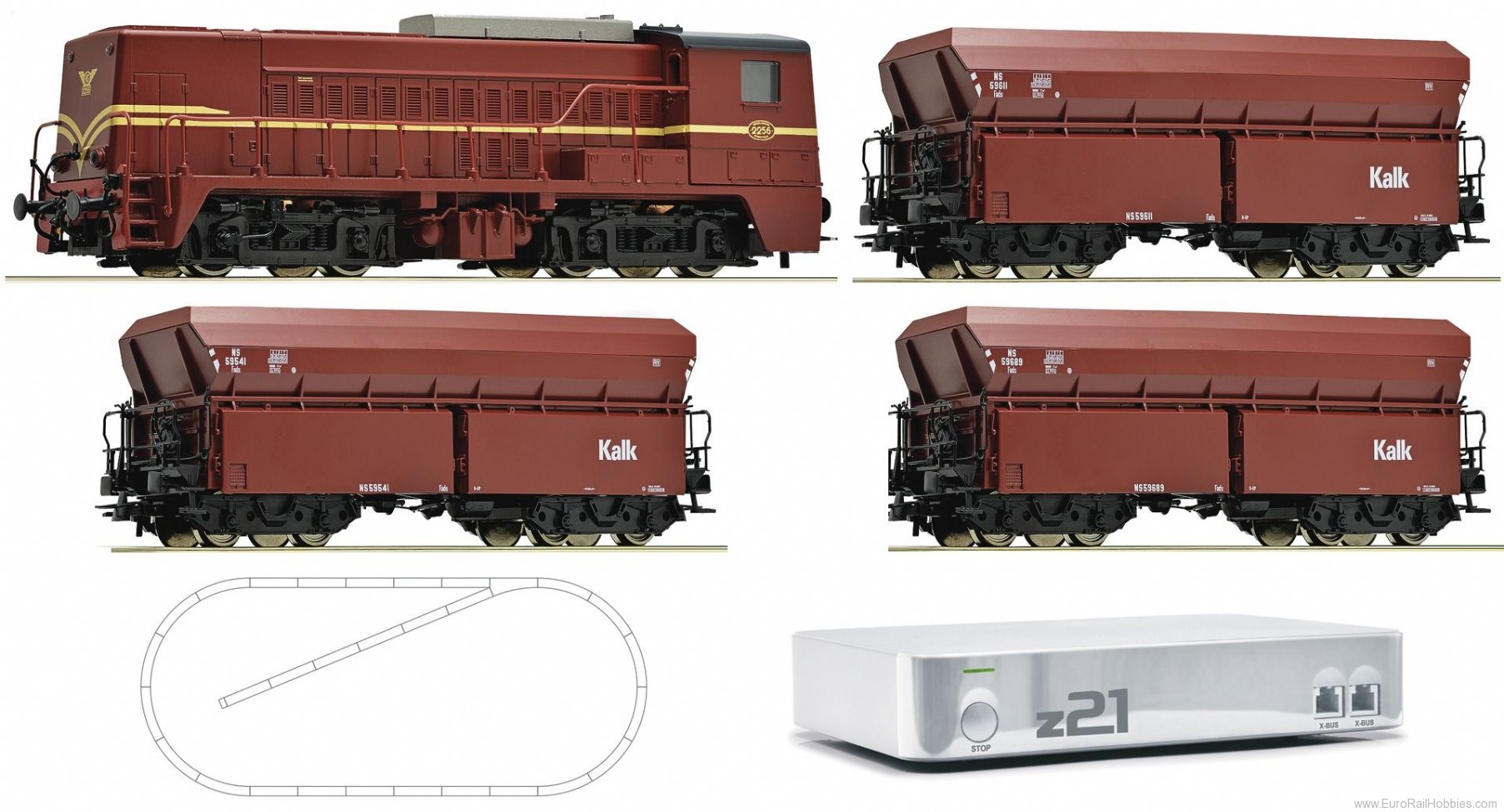 Roco 41504 Digital starter set z21 diesel locomotive ser