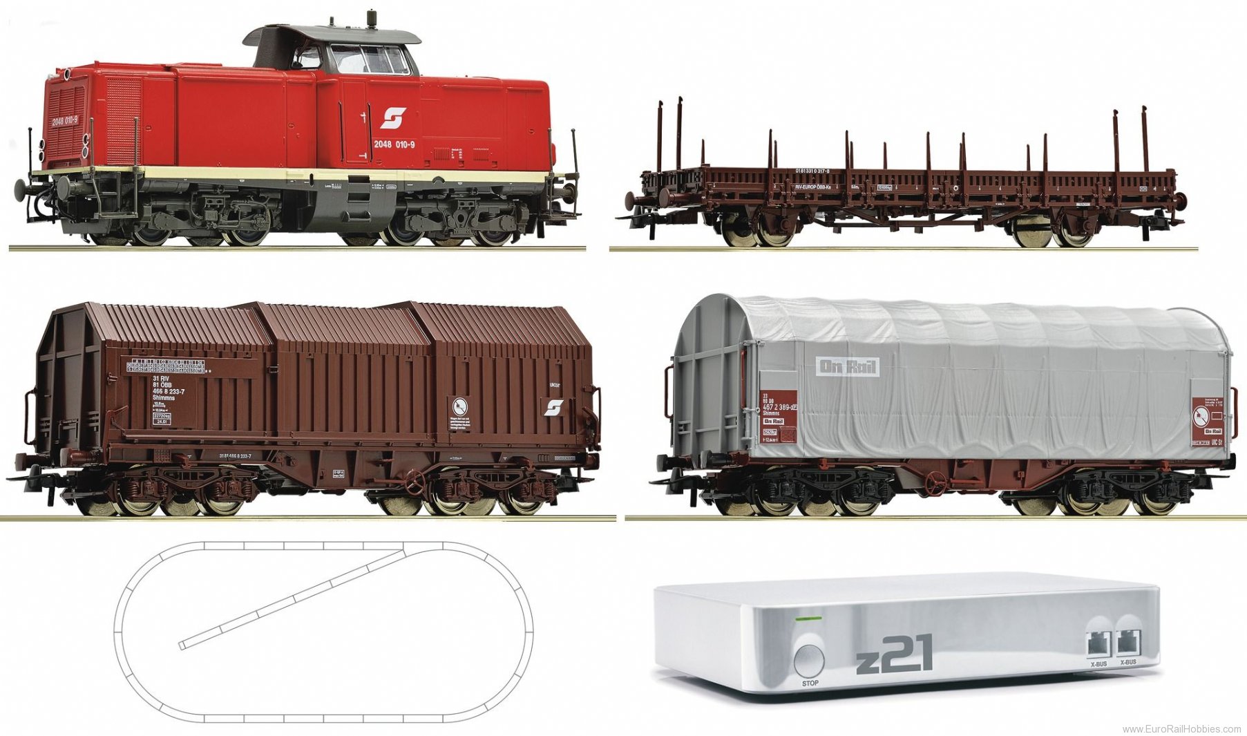 Roco 41505 Digital starter set z21 diesel locomotive ser