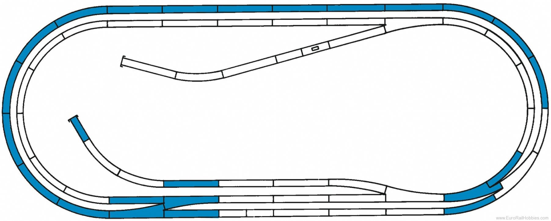 Roco 42012 ROCO LINE Track Extension Set D (Factory Sold