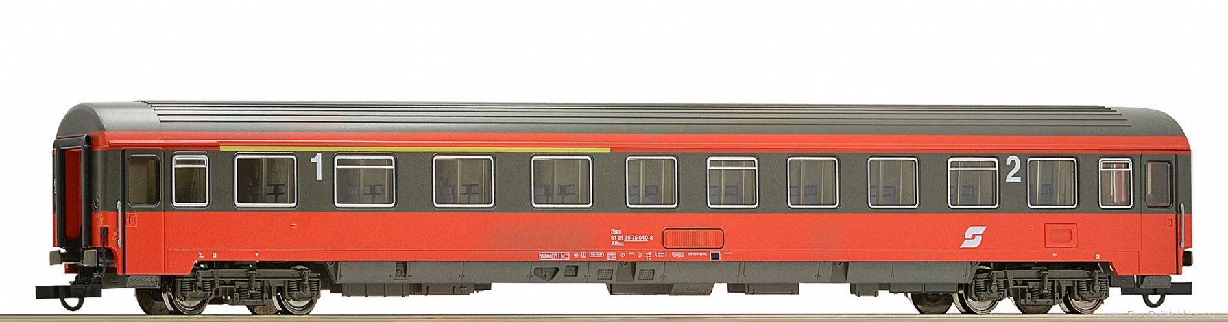 Roco Wagon Passagers 1ère Classe HO – Réf 4296 – Marron – Comme Neuf