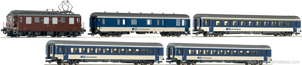Roco 61426 Set: Electric locomotive Ae4/4 of the BLS w/p