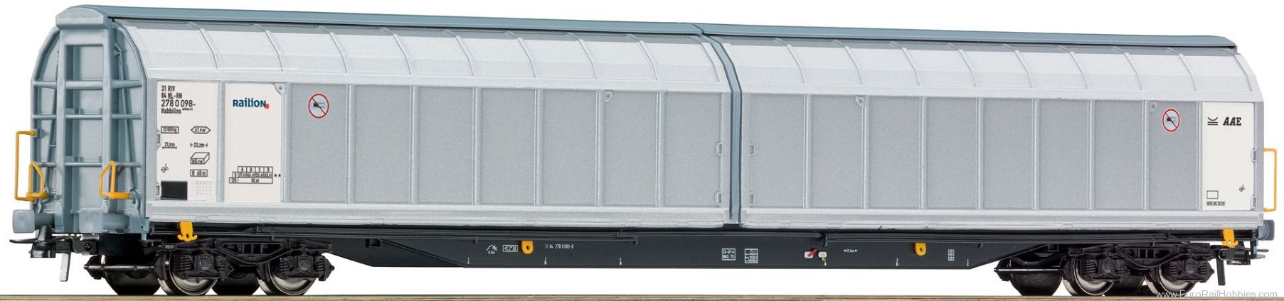 Roco 66437 HO Sliding wall wagon, NL-Railion