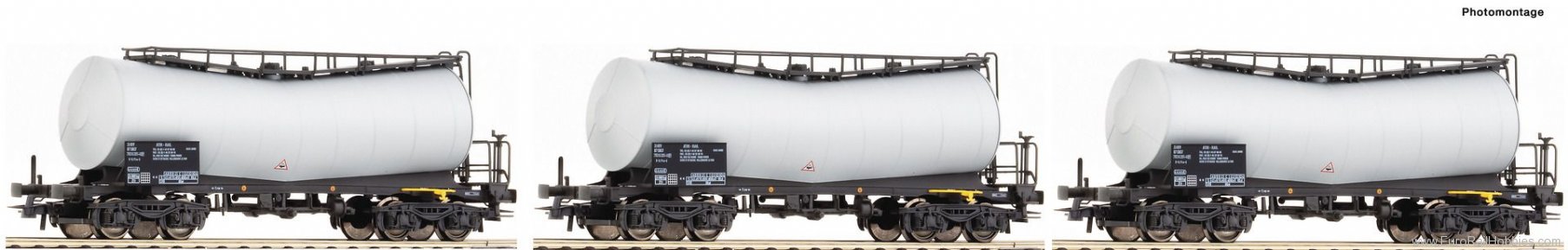 Roco 67149 ATIR-RAIL 3 Piece Set slurry Wagons
