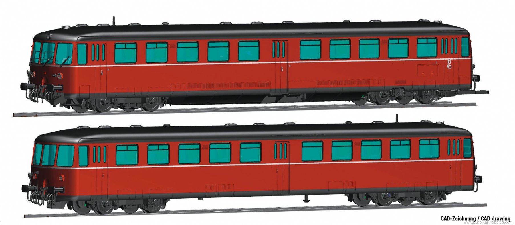 Roco 72081 Accumulator railcar class 515 with cab car, D