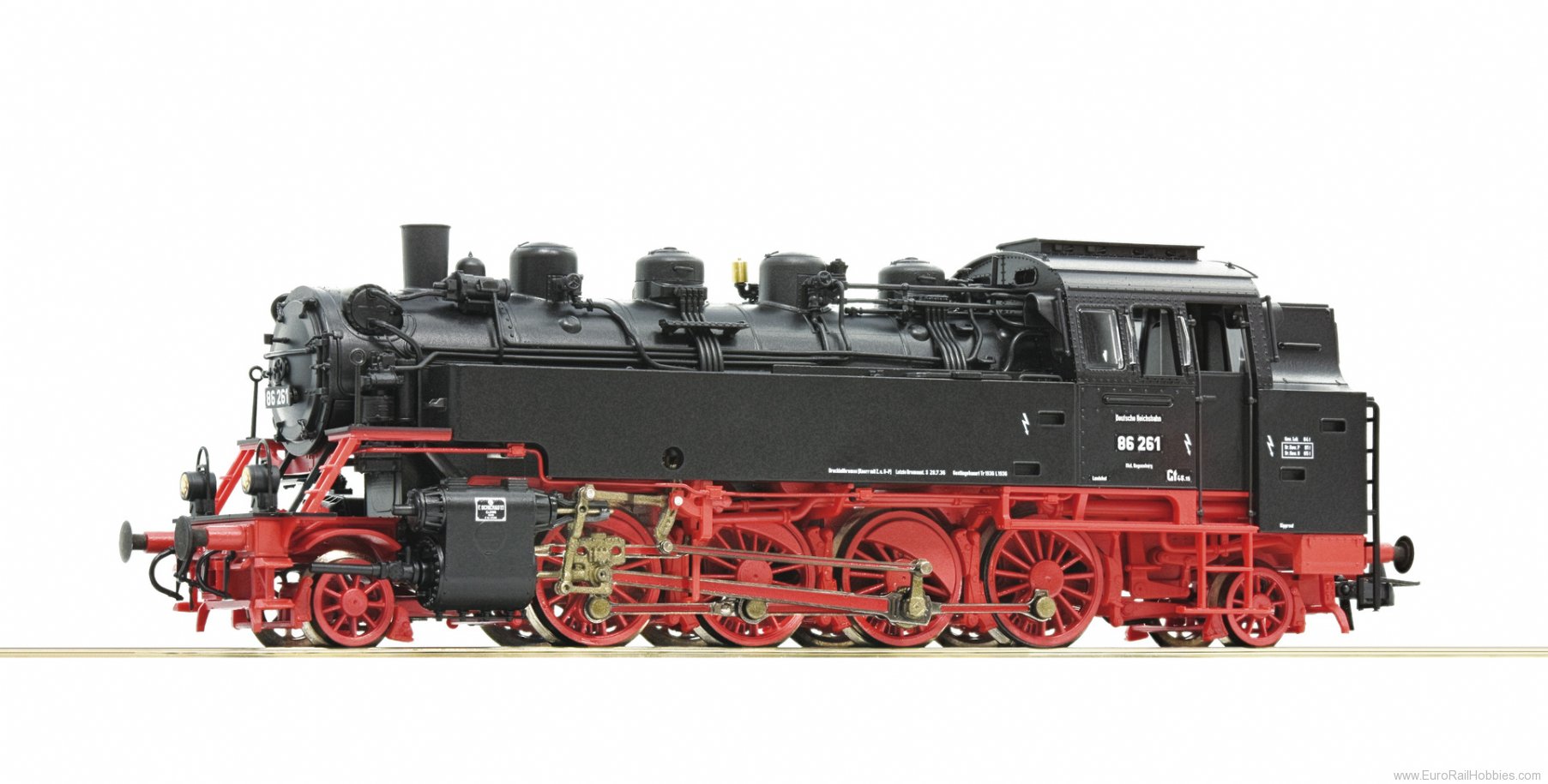 Roco 73027 HO DRG class 86 261 Steam Locomotive DCC Roco 73027 HO DRG class 86 261 Steam Locomotive DCC