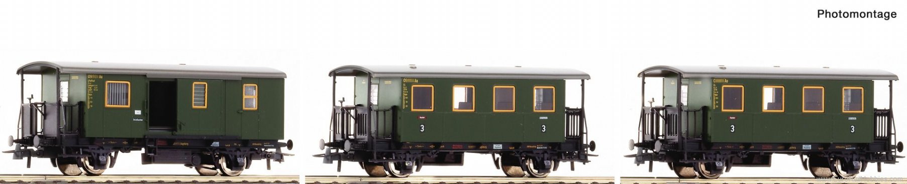 Roco 74054 DB 3 piece set: Local train (Factory Sold Out