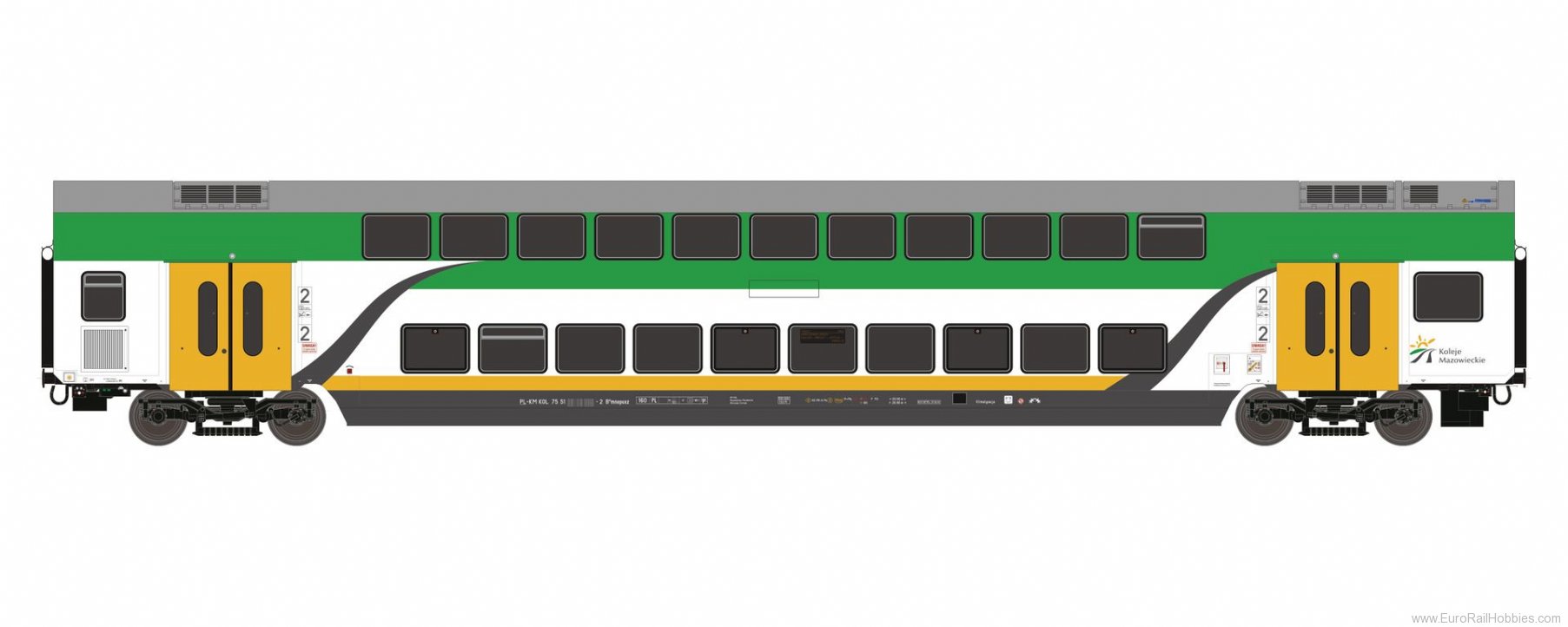 Roco 74161 Koleje Mazowieckie Double-deck coach 