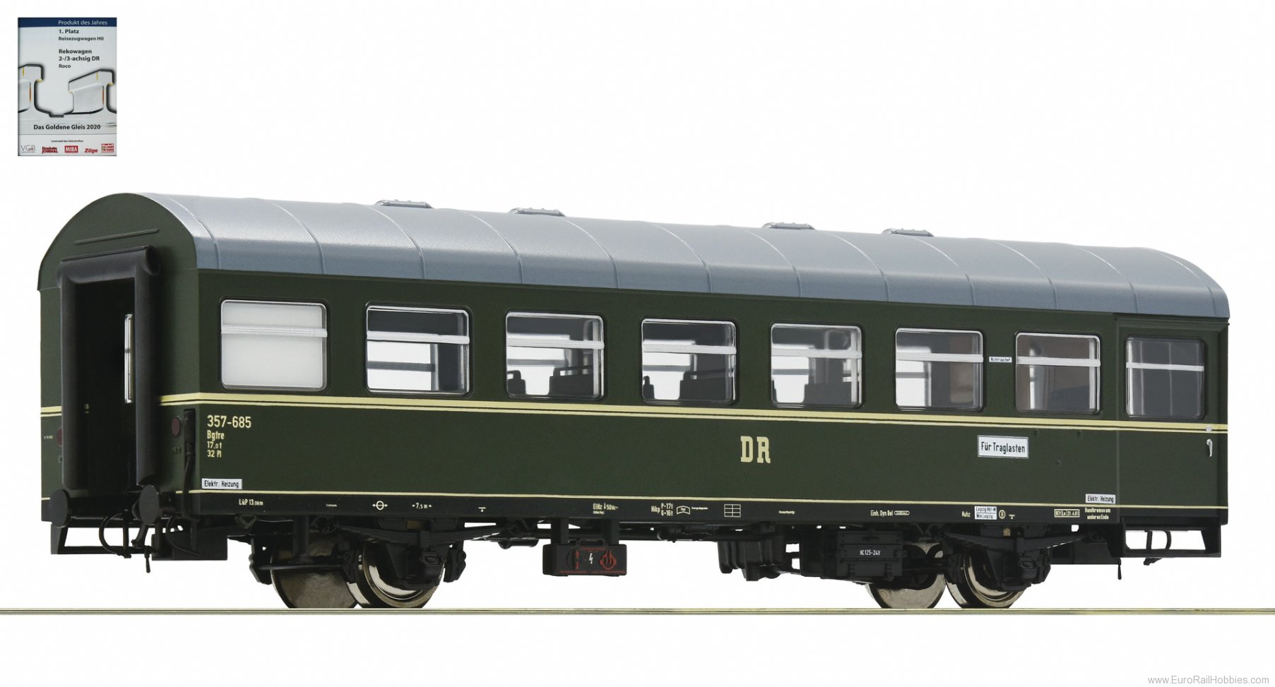 Roco 74461 Passenger coach 'Rekowagen', DR